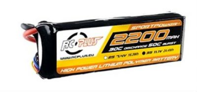 Аккумулятор RCPlus SPORTSLINE Li-Po 2200mAh 11.1V 3S 30C T-Plug