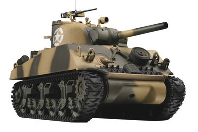 Танк VSTANK PRO US M4A3 Sherman 1:24 HT IR (Desert RTR Version) A03102315 пустынный камуфляж