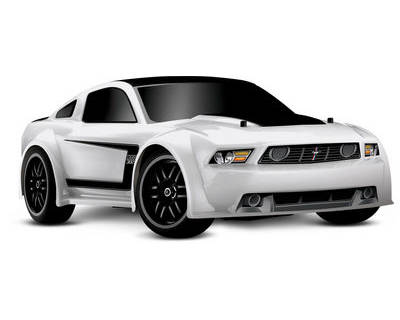 Автомобиль Traxxas Ford Mustang Boss 302 VXL 4WD 1:16 EP 2.4Ghz (White RTR Version) 7304