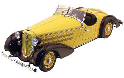 Коллекционная модель автомобиля СMC Audi 225 Front Roadster 1935 1:18 Limited Edition Черно-Желтый