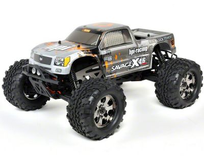 Автомобиль HPI Racing Savage X 4.6 GT-3 Нитро 4WD 1:8 2.4 GHz RTR Cеребристо-чёрный 109083