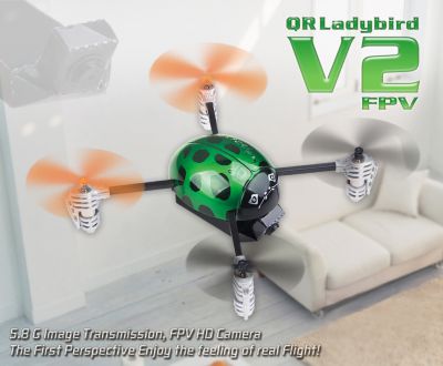 Квадрокоптер Walkera Devention Micro UFO QR Ladybird V2 (FPV) "Божья Коровка" с камерой и передатчиком RTF [HM-QR-Ladybird-FPV/DevoF4] 