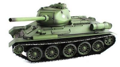 Танк Heng Long T-34 1:16 с пневмопушкой и дымом 2.4GHz