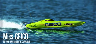 Катамаран PRO Boat USA Miss Geico 29 BL V2 2.4GHz (RTR Version) PRB4100B