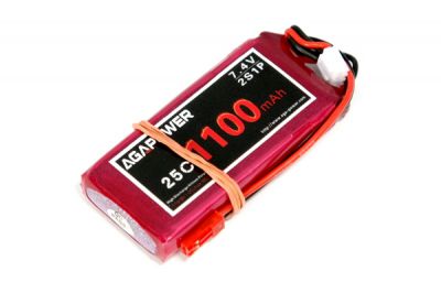 Аккумулятор AGA POWER Li-Po 1100mAh 7.4V 2S 25C Softcase JST