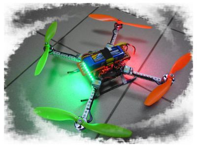 Квадрокоптер RC-HELI X4 340mm (MultiWii controller) 2.4GHz PNF